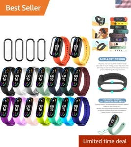 Adjustable Colorful Strap Collection for Xiaomi Mi Band 6 & Amazfit — 20 Pieces - Picture 1 of 11