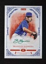2022 Onyx Vintage Extended Auto Green Ink #VA-BB Brandon Barriera /50 - Toronto