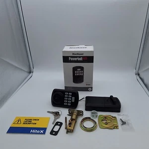 Kwikset Powerbolt 250 10-Button Keypad Matte Black Electronic Deadbolt Door Lock - Picture 1 of 5