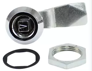 Vierkant 6mm Drehriegel Schloss Schaltschrank Möbelschloss Vorreiber IP65 - Bild 1 von 5