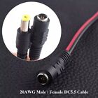 5.5MM * 2.1MM 20AWG DC5.5 Cable LED Strip Light  Connecting Wire Plug