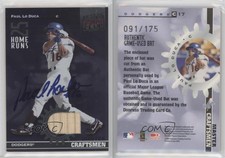 2002 Donruss Best of Fan Club Master Craftsmen Game-Used Bat /175 Paul Lo Duca