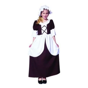 RG Costumes 91130- L Large Colonial Girl Dress - Brown - Picture 1 of 1