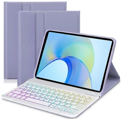 For Huawei MatePad 11/SE/Pro/T10/Honor Pad X9 Backlit Keyboard Mouse Case Cover - Image 1 of 4