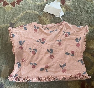 Play Up (Portugal) NWT Designer Cherries Back Button Ruffles Sz 4 Girls - Picture 1 of 5