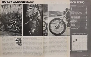 1975 Harley Davidson SX250 motorcycle 5p Test Article - Picture 1 of 1