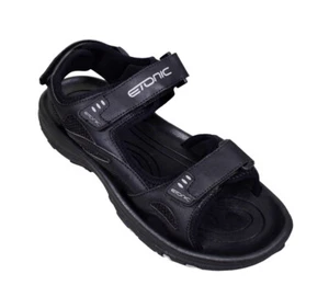 NEW Men's Etonic Stabi-Life Golf Sandal Black - Pick Size! - Picture 1 of 2