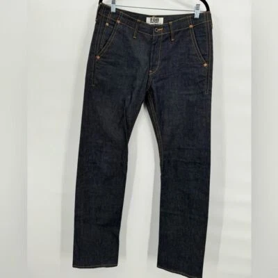 FOB Factory Japanese Selvaged Denim RARE Men's Jeans Dark Wash Straight Size L - image 1 of 4