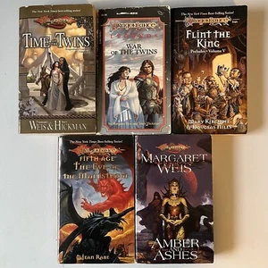 Dragonlance Novels | Legends | Margaret Weis | Tracy Hickman | D&D Lot of 5 - Picture 1 of 4