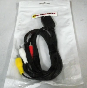 10 x AV Cables Cord Connection N64 SNES Gamecube RCA 1.8m Aftermarket New Bulk - Picture 1 of 2