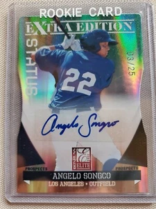Angelo Songco 2011 Donruss Extra Edition Prospect Emerald Diecut AUTO RC #03 /25 - Picture 1 of 7