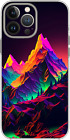 Cyber Colour Mountains Retro Style Case Cover Silicone / Shockproof / MagSafe