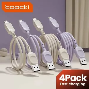 Toocki 4Pack 2.4A USB Cable For iPhone 14 13 12 11 Pro Max Mini Xs Xr X8 iPad Ma - Picture 1 of 4