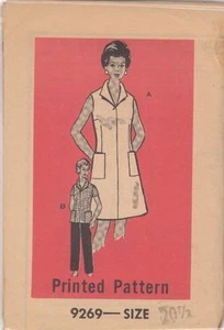 Vintage Dress & Pants Sewing Pattern PP9269 Size 20.5 - Picture 1 of 1