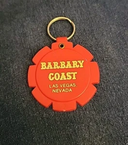 Vtg Las Vegas Nevada Barbary Coast 2.25" Plastic Keychain Key Chain Fob Casino - Picture 1 of 3