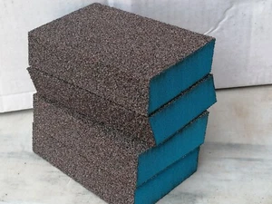 4 sanding blocks coarse 60grit Angled ideal for decorators sanding wood metal - Picture 1 of 3