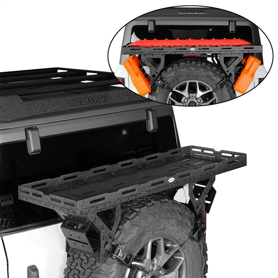 Cesta de carga de montagem de pneu sobressalente para Jeep Wrangler CJ YJ TJ JK JL Ford Bronco 76-25 - Imagem 1 de 4