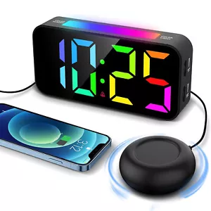Digitalwecker Musik Wecker Reisewecker mit Vibrator Für Alte Menschen Student DE - Bild 1 von 29