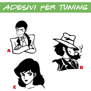 ADESIVO PRESPAZIATO PER TUNING LUPIN GIGEN MARGOT FUJICO 035 - Foto 1 di 6