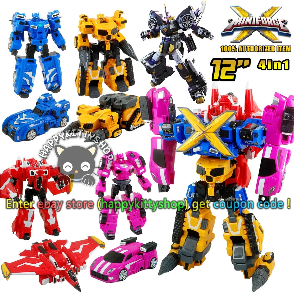 Miniforce X Tron Power Ranger Armorbot Car Bot Robot Combiner Figure Toy Boy Kid - Image 1 of 4