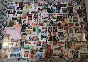 Cd Card Collection 1972-1989 Excluding 1981. - Picture 1 of 5