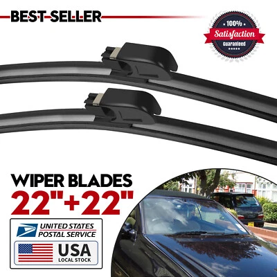 FOR Mercedes-Benz C280 2006-2007 C320 2004-2005 Windshield Wiper Blades 22"22" - Image 1 of 4