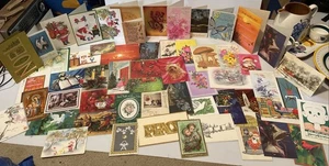 Greeting Card lot of 60, Used from the 1970s ~ U.S.A. made - Picture 1 of 24