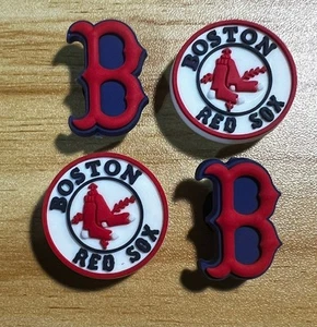 Boston Red Sox MLB Baseball Schuh Charms Menge 4 Charms passt Krokodil - Bild 1 von 1