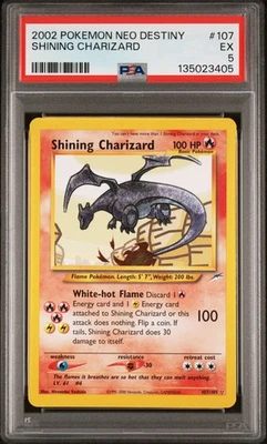 2002 POKEMON NEO DESTINY #107 SHINING CHARIZARD PSA 5 - Image 1 of 2