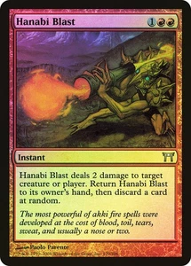 MTG FOIL Hanabi Blast  - Champions of Kamigawa #170 - Picture 1 of 1