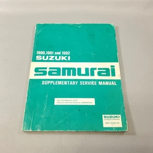 90-92 Suzuki Samari Factory Shop Service Repair Manual Supplement 99500-83340-33 - Picture 1 of 5