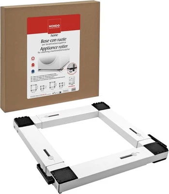 Base Carrello con Ruote Rotelle Lavatrice Asciugatrice Universale Portata 300 Kg - Immagine 1 di 4