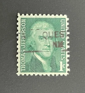 Questa, New Mexico Type 835.5 Precancel - 1 cent Jefferson - U.S. #1278 - NM - Picture 1 of 1