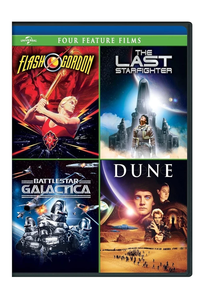 Flash Gordon /The Last Starfighter /Battlestar Galactica /Dune (DVD) VERY GOOD - Image 1 of 1