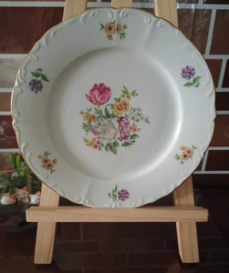 Fine China Floral Dinner salad Plate Bohemian Czechoslovakia Pirkenhammer 8" dia - Picture 1 of 3