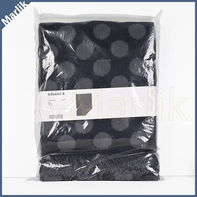 IKEA Ravaror Throw Blanket 100% Wool, Dark Blue, Spotted 59x79", 204.545.80 NEW - Image 1 of 3