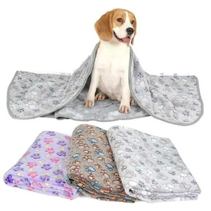 Dog Blankets (Purple/Gray/Brown-Paw) 23x16 inch Purple/Gray/Brown-paw - Picture 1 of 7