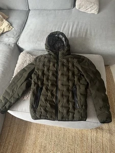 Milestone Jacke Orion Herren Gr. 52 L Khaki Grün Schwarz Daunen Top - Bild 1 von 19