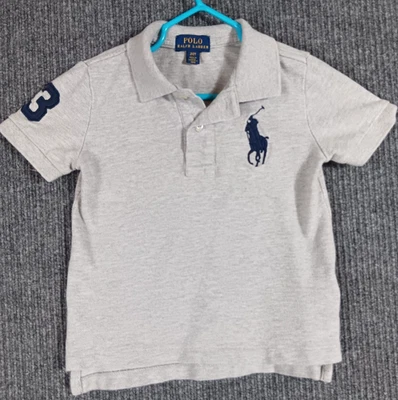 Polo Ralph Lauren Niños 2T Big Pony Polo Camisa #3 Parche Foto 1 de 4