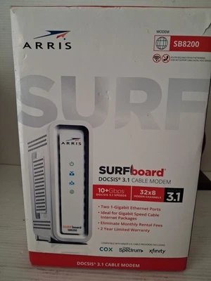Cable módem ARRIS SURFboard SB8200 DOCSIS 3.1 10 Gbps Foto 1 de 3