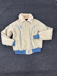 Vintage 70s Wiman Faux Fur collar Bomber Jacket Malheur Bell Small/Medium - Picture 1 of 9
