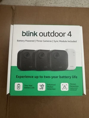 Blink Outdoor 4 Wireless Security Camera - Sync Module Core Included (3 Cameras) - Image 1 of 3