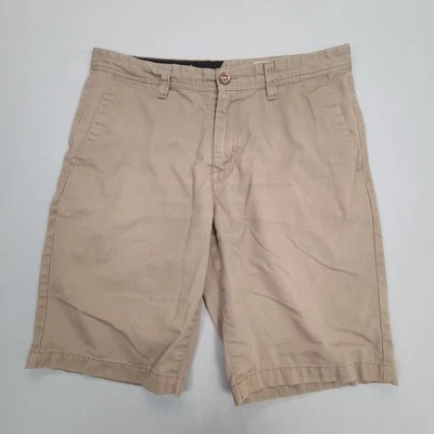 Volcom Shorts Mens 34 Beige Chino Casual Stretch Cotton Modern Fit Comfort - Image 1 of 4