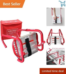 ✅ Einziehbare Feuer Fluchtleiter Aluminium 13 Fuß 1000Lbs Sicherheit Notfall ✅ - Bild 1 von 8