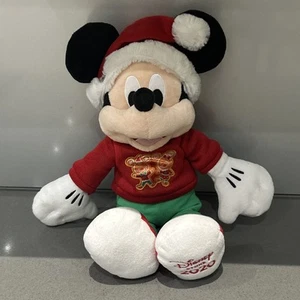 Mikey Mouse Disney Store Christmas Plush - 12" New with tags - Picture 1 of 4