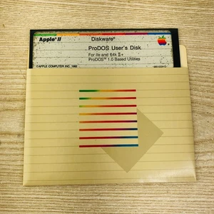 Apple II 5.25" Diskware ProDos Users Disk 1.0 Based Utilities 1982 - Picture 1 of 3