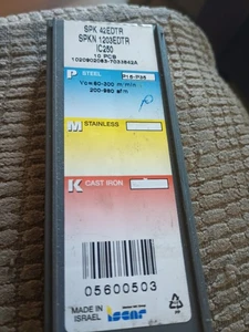 SPK 42EDTR IC250 SPKN 1203EDTR Carbide Inserts. 10 Pack - Picture 1 of 3