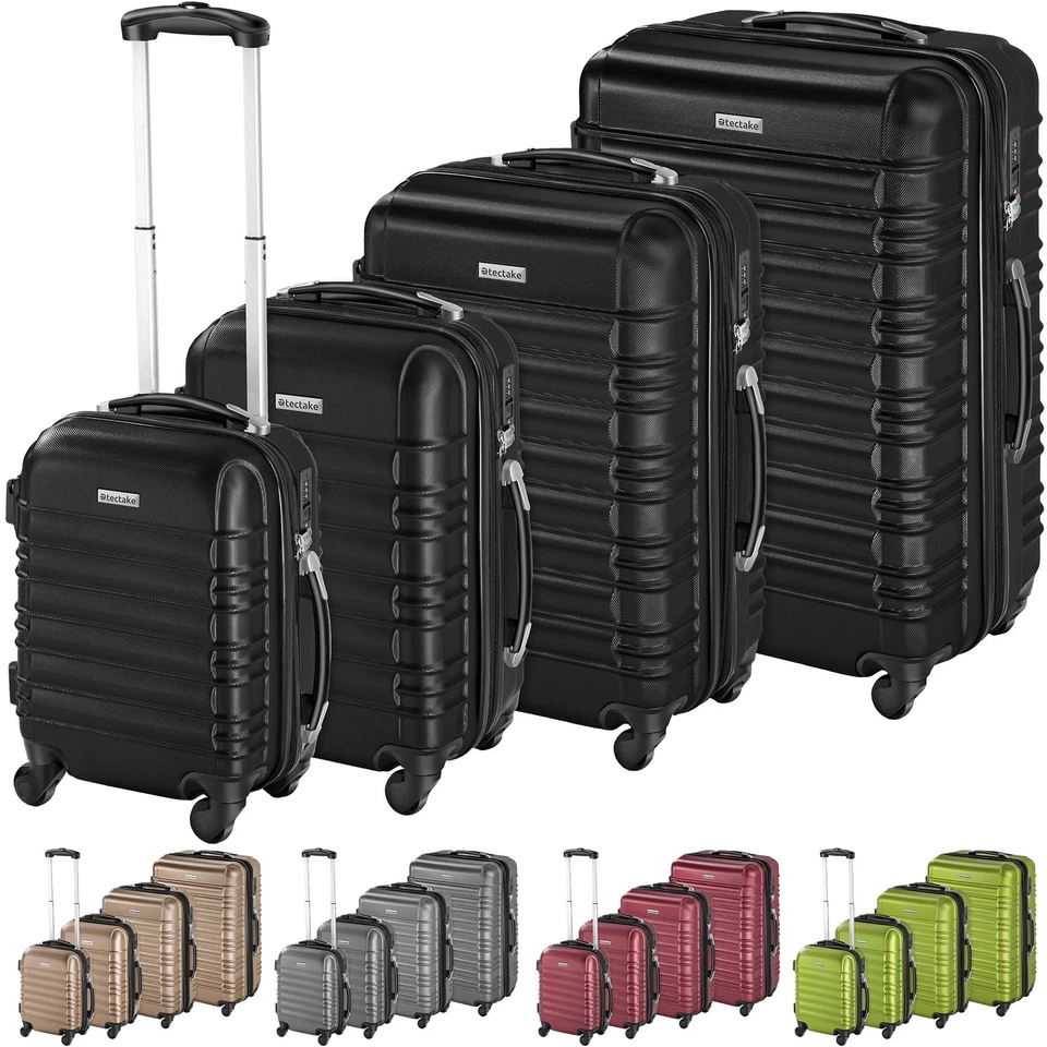 Koffer Trolley Reisekoffer mit Rollen S-M-L-XL Kofferset 4tlg. Hartschale ABS - Bild 1 von 1