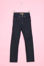 SALSA JEANS Straight Cut Dark Denim Jeans Logo Patch W26 L32 denim blue SECRET