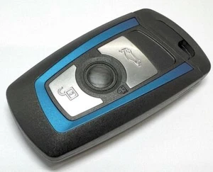Funda RFC 3 botones para BMW Serie 4 F32 F33 M Sport Azul envolvente llavero remoto - Imagen 1 de 5